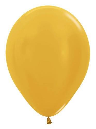 Balony Sempertex Metallic 10'' 100 szt. Gold