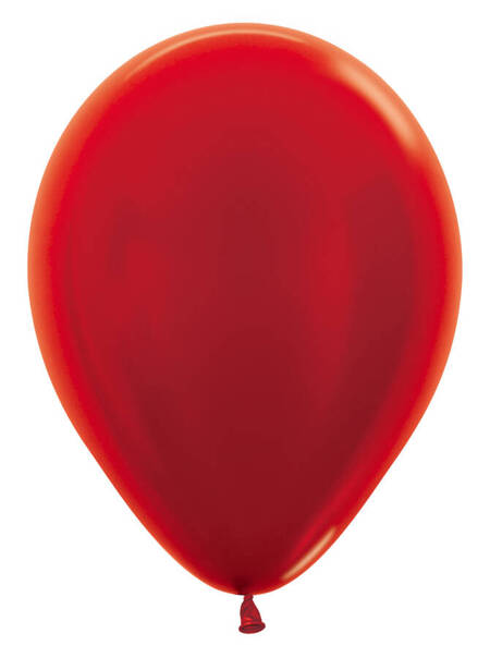 Balony Sempertex Metallic 12" 50 szt. Red