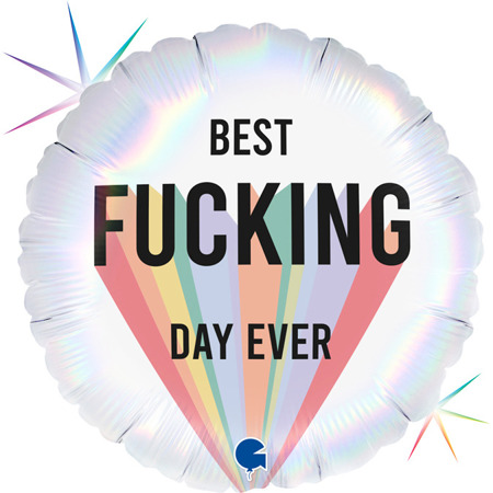 Best F*cking Day Ever balon foliowy urodzinowy 18"