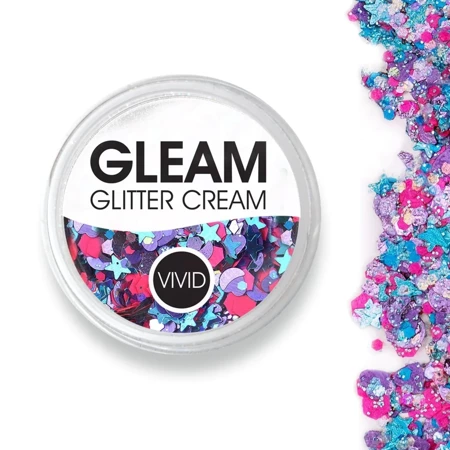 Brokat w żelu krem VIVID Glitter GLEAM Glitter Cream, kolor Blazin Unicorn 10 g