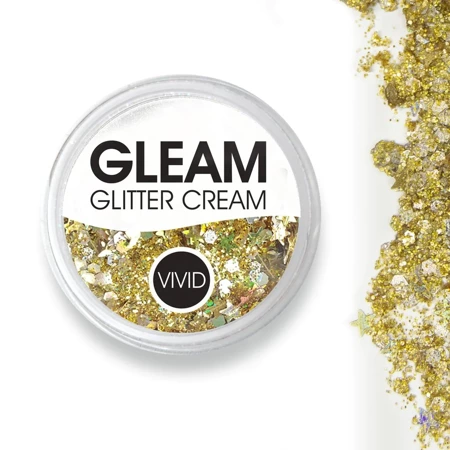 Brokat w żelu krem VIVID Glitter GLEAM Glitter Cream, kolor Gold Dust 10 g