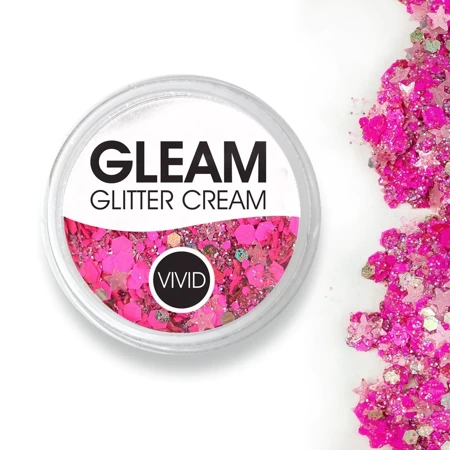 Brokat w żelu krem VIVID Glitter GLEAM Glitter Cream, kolor Watermelon 10 g