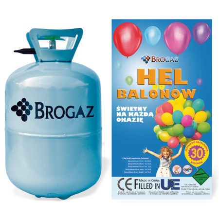 Butla z helem jednorazowa na 30 balonów HELIUM KIT 0,25m3