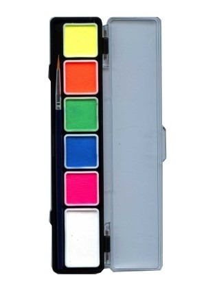 Farby do twarzy Paleta Neonowa PXP Professional Colours by PartyXplosion 6 kolorów