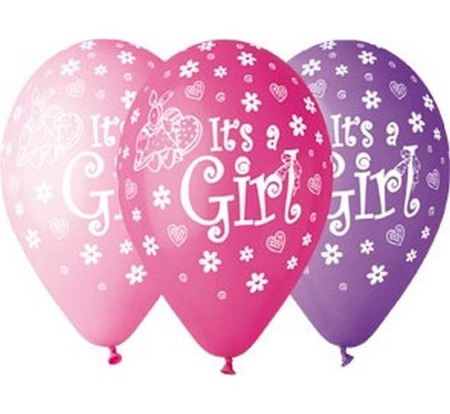 Gemar 12 cali 5 szt It's a Girl balony