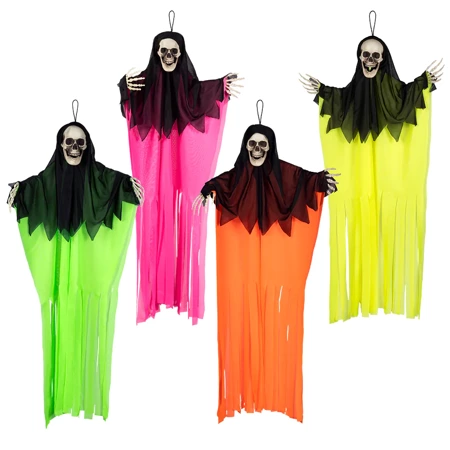 Halloweenowy Strach Duch NEON 90 cm