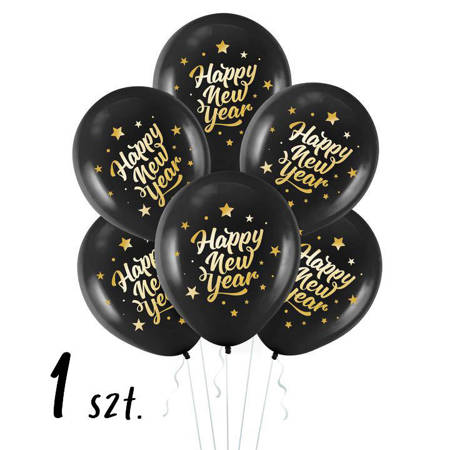 Happy New Year balony Sylwester 12 cali 1 szt.