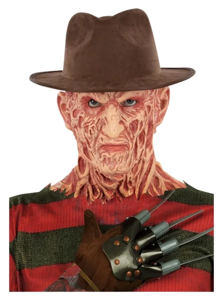 Kapelusz Freddy Krueger brązowy