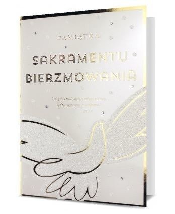 Kartka okolicznościowa Bierzmowanie "PAMIĄTKA SAKRAMENTU BIERZMOWANIA"