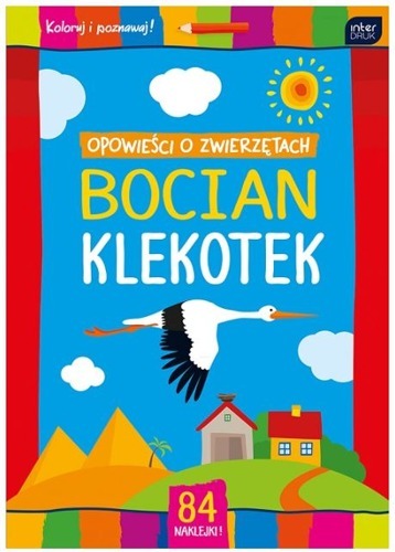 Kolorowanka z naklejkami Opowieści o Zwierzętach