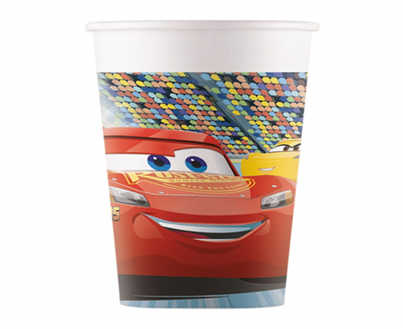 Kubeczki papierowe Cars 3 Auta 200 ml 8 szt.