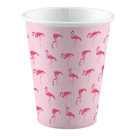 Kubeczki papierowe Flamingi 8 szt