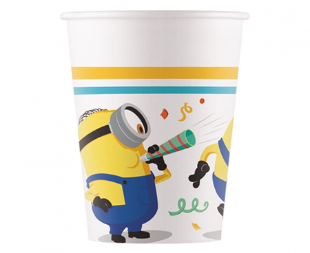 Kubeczki papierowe Minionki 2 The Rise of Gru 200 ml 8 szt.