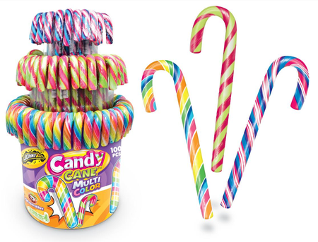 Lizaki laski wielokolorowe Candy Cane Multi Color (laska świąteczna)