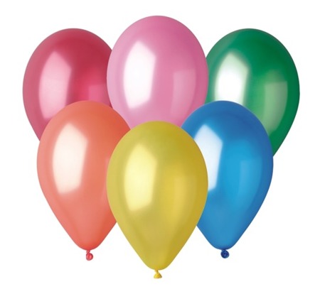 MIX METALLIC 10 cali 100szt Gemar balony