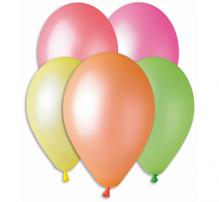 MIX NEONOWY 10 cali 100szt balony