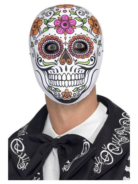 Maska meksykańska Dia de los Muertos skull Halloween