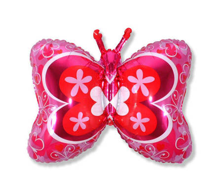 Motyl w kwatki balon foliowy 24'' 