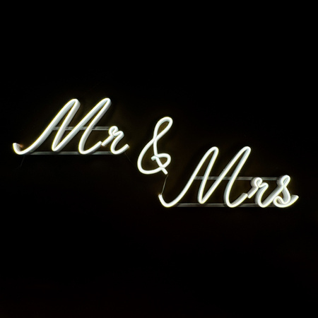 Napis LED neon - Mr&Mrs