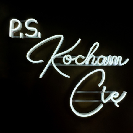 Napis LED neon - P.S. Kocham Cię