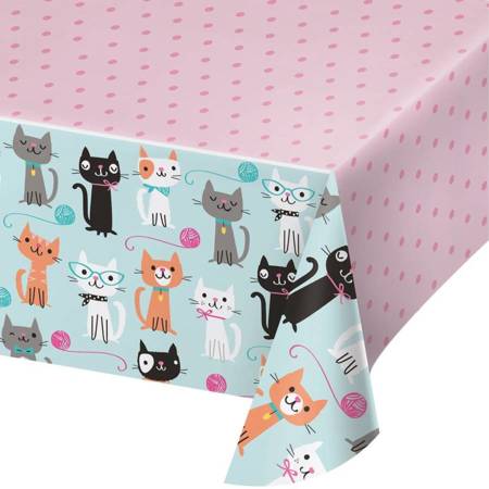 Obrus foliowy Purrfect Party Kotki 137 x 259 cm