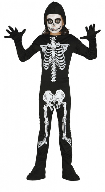 Strój dla dziecka Szkieletor Czarno - biały