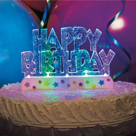 Świeczka urodzinowa na tort Happy Birthday LED świecąca