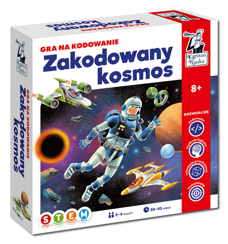 ZAKODOWANY KOSMOS. GRA NA KODOWANIE KAPITAN NAUKA