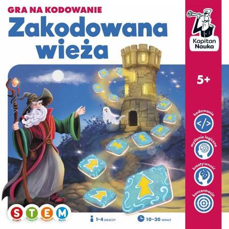 Zakodowana Wieża. Gra na kodowanie Kapitan Nauka